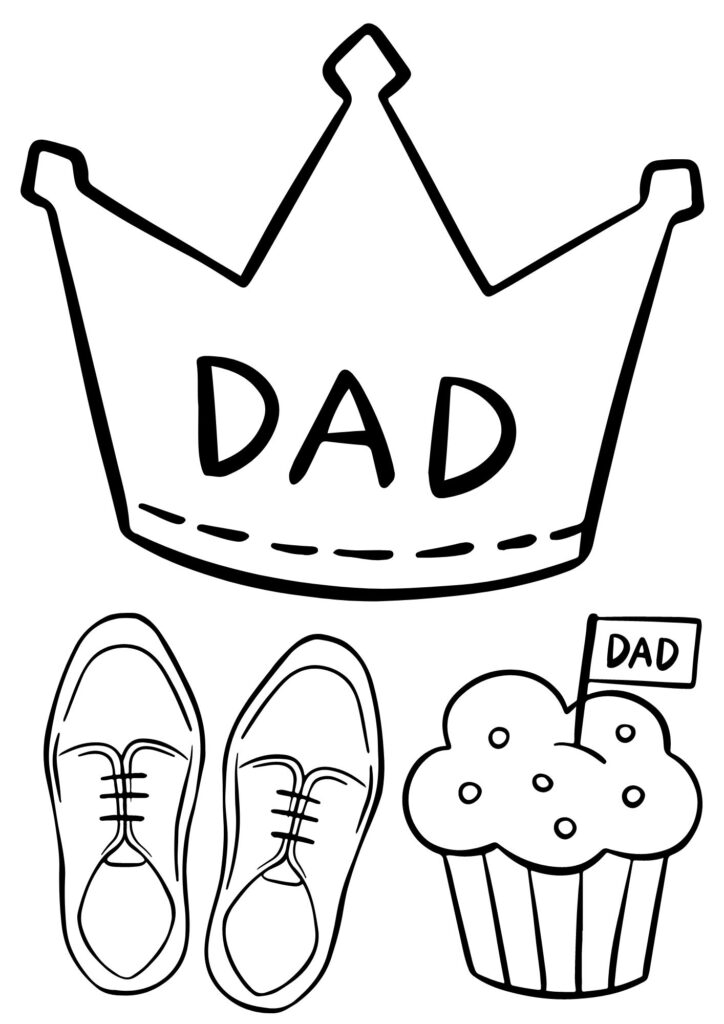 father's day coloring page