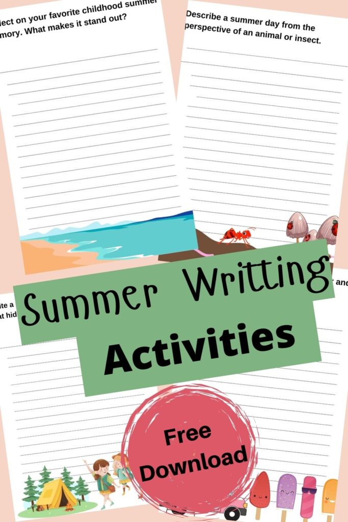 summer writing activities